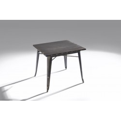 Mesa Cuadrada Acero Industrial Modelo Calabria - Varios Acabados