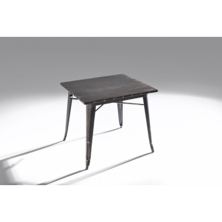 Mesa Cuadrada Acero Industrial Modelo Calabria - Varios Acabados