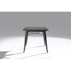 Mesa Cuadrada Acero Industrial Modelo Calabria - Varios Acabados