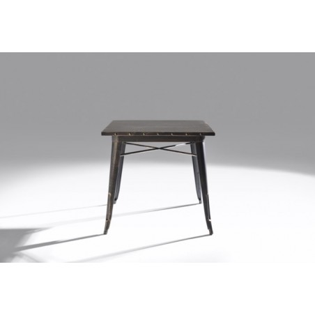 Mesa Cuadrada Acero Industrial Modelo Calabria - Varios Acabados