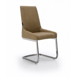 Silla Comedor Modelo Armada Tapizada Estructura Cromada - Varios Colores