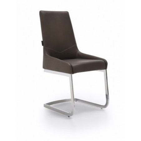 Silla Comedor Modelo Armada Tapizada Estructura Cromada - Varios Colores
