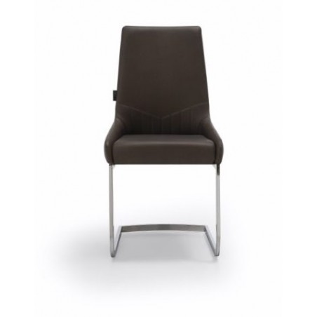 Silla Comedor Modelo Armada Tapizada Estructura Cromada - Varios Colores