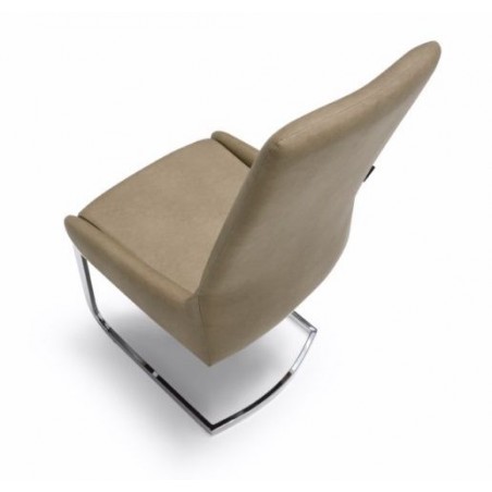 Silla Comedor Modelo Armada Tapizada Estructura Cromada - Varios Colores