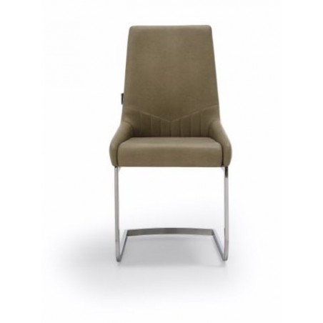 Silla Comedor Modelo Armada Tapizada Estructura Cromada - Varios Colores