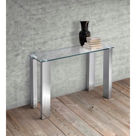 Recibidor Consola Dita Plus Acero Inoxidable Pulido 100x40