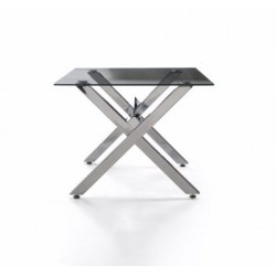 Mesa Centro Acero - Cristal Modelo Diversso 110x60