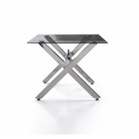 Mesa Centro Acero - Cristal Modelo Diversso 110x60