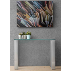 Escritorio Bambu Plus Acero Inoxidable Pulido 100x75