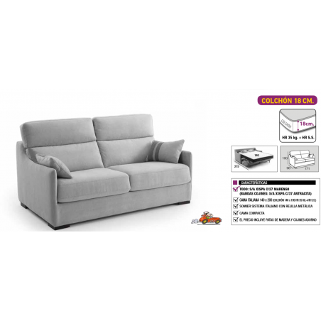 Sofá Cama Kuore Sistema Italiano
