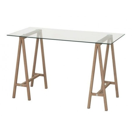 Mesa Escritorio Caballetes Estilo Natural Modelo Polga