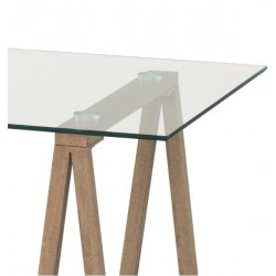 Mesa Escritorio Caballetes Estilo Natural Modelo Polga