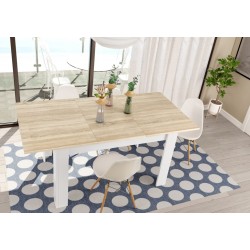 Mesa Comedor Extensible Práctico Estilo Nórdico 140x90