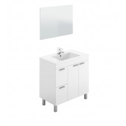 Mueble Baño Aktiva 80 CM + Espejo + Lavabo