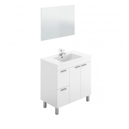 Mueble Baño Aktiva 80 CM + Espejo + Lavabo
