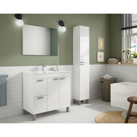 Mueble Baño Aktiva 80 CM + Espejo + Lavabo