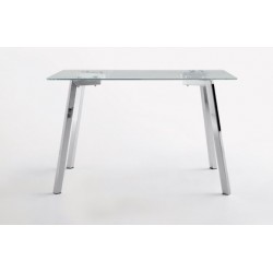 Mesa Comedor Modelo Duke Acero y Cristal - Varias Medidas