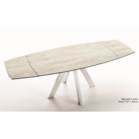 Mesa Comedor Extensible Modelo Toja - Distintos Colores Acabado