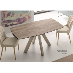 Mesa Comedor Extensible Modelo Toja Top 1 - Distintos Colores Acabado