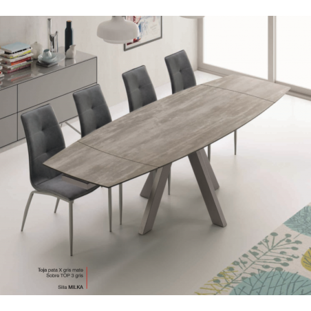 Mesa Comedor Extensible Modelo Toja Top 3 - 140x90 Extensible 210