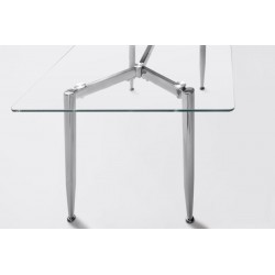 Mesa de comedor Bugatti Cristal - Varias Medidas