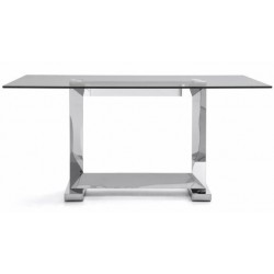 Mesa Comedor Estructura Cromada Modelo Kubic - Varias Medidas
