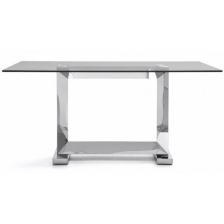 Mesa Comedor Estructura Cromada Modelo Kubic - Varias Medidas