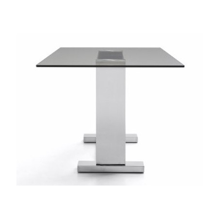 Mesa Comedor Estructura Cromada Modelo Kubic - Varias Medidas