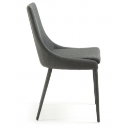 SILLA COMEDOR DANT TELA GRIS OSCURO