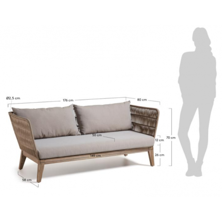 SOFÁ BELLANO 3 PLAZAS EUCALIPTO PATINA BLANCA CUERDA BEIGE