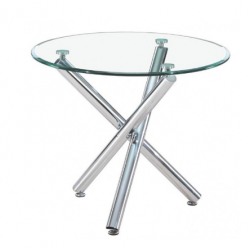 MESA DESIREE CRISTAL 90 CM