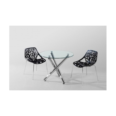 MESA DESIREE CRISTAL 90 CM