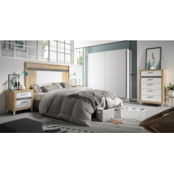SET 2 MESITAS DE NOCHE DORMITORIO LISA 50X63