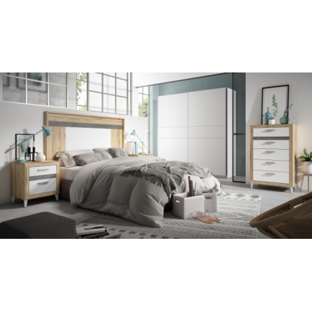 SET 2 MESITAS DE NOCHE DORMITORIO LISA 50X63