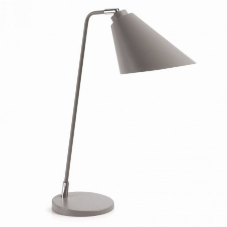 LÁMPARA DE SOBREMESA MODELO PRITI METAL GRIS