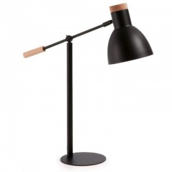 LÁMPARA DE SOBREMESA MODELO SCARLETT METAL NEGRO
