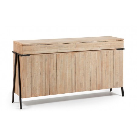 APARADOR 2 PUERTAS 2 CAJONES MODELO DISSET MADERA DE ACACIA 184X98