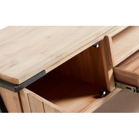 MUEBLE TV 1 PUERTA 1 CAJÓN MODELO DISSET MADERA DE ACACIA 125X53