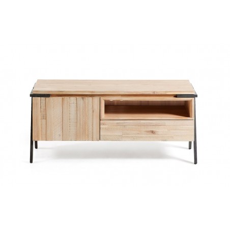 MUEBLE TV 1 PUERTA 1 CAJÓN MODELO DISSET MADERA DE ACACIA 125X53