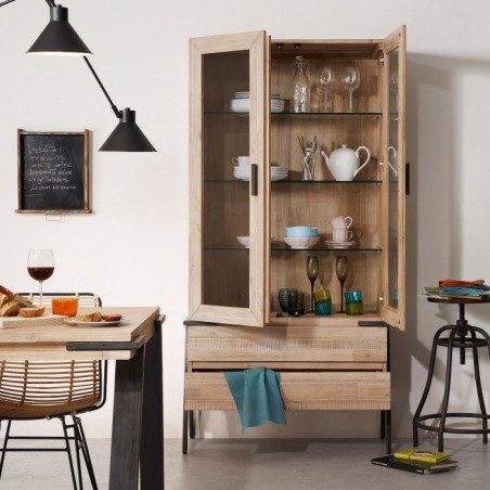 MESA COMEDOR MODELO DISSET MADERA DE ACACIA 160X90