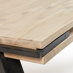 MESA COMEDOR MODELO DISSET MADERA DE ACACIA 160X90