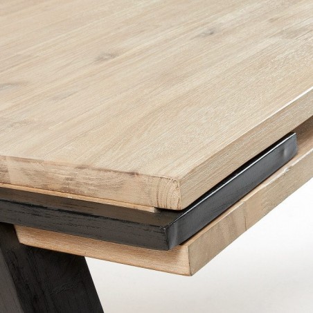 MESA COMEDOR MODELO DISSET MADERA DE ACACIA 160X90