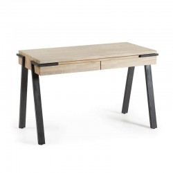 ESCRITORIO MODELO DISSET 2 CAJONES MADERA DE ACACIA 125X60