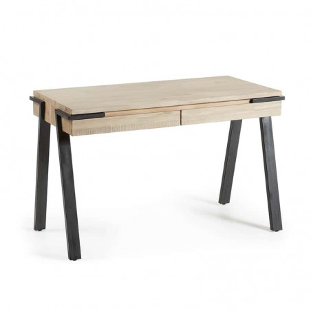 ESCRITORIO MODELO DISSET 2 CAJONES MADERA DE ACACIA 125X60