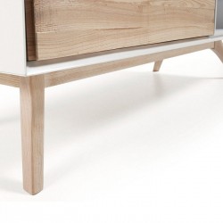 MUEBLE TV 1 PUERTA MODELO QUATRE DM-MADERA DE FRESNO 134x56