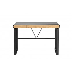 ESCRITORIO ASTRID DM-METAL NEGRO/ROBLE 110X55