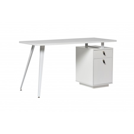 ESCRITORIO RUDY DM-METAL BLANCO MATE 140X60