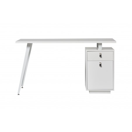 ESCRITORIO RUDY DM-METAL BLANCO MATE 140X60