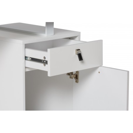 ESCRITORIO RUDY DM-METAL BLANCO MATE 140X60