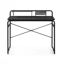 ESCRITORIO FOREMAN METAL NEGRO-MELAMINA 98X46